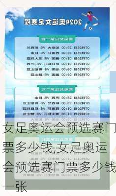 女足奥运会预选赛门票多少钱,女足奥运会预选赛门票多少钱一张