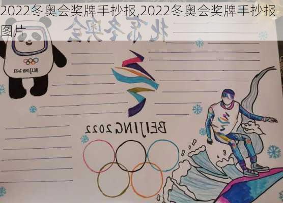 2022冬奥会奖牌手抄报,2022冬奥会奖牌手抄报图片