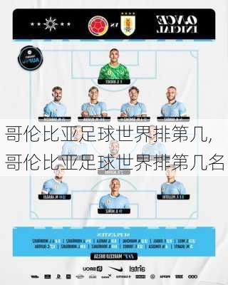 哥伦比亚足球世界排第几,哥伦比亚足球世界排第几名