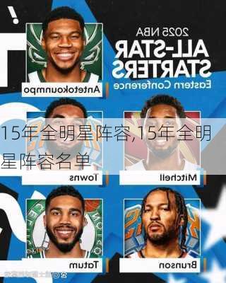 15年全明星阵容,15年全明星阵容名单