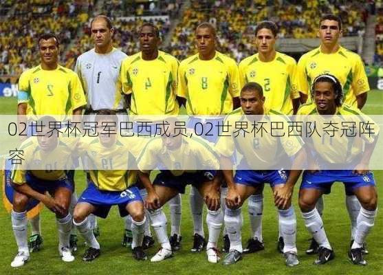 02世界杯冠军巴西成员,02世界杯巴西队夺冠阵容