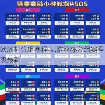 欧洲杯分组赛程表,欧洲杯分组赛程表最新