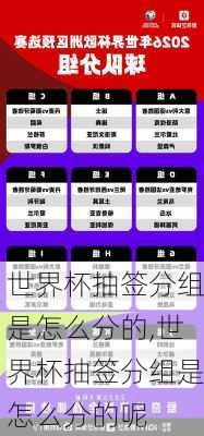 世界杯抽签分组是怎么分的,世界杯抽签分组是怎么分的呢