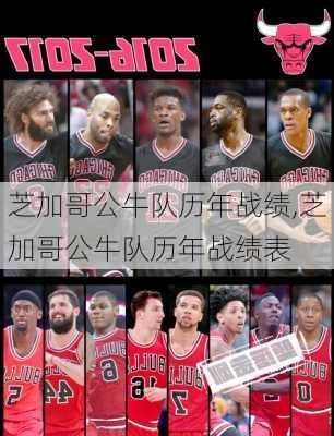 芝加哥公牛队历年战绩,芝加哥公牛队历年战绩表
