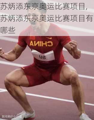 苏炳添东京奥运比赛项目,苏炳添东京奥运比赛项目有哪些