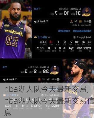 nba湖人队今天最新交易,nba湖人队今天最新交易信息