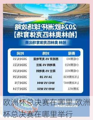 欧洲杯总决赛在哪里,欧洲杯总决赛在哪里举行
