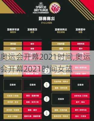 奥运会开幕2021时间,奥运会开幕2021时间女篮