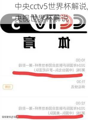 中央cctv5世界杯解说,央视世界杯解说