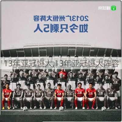 13年亚冠恒大,13年亚冠恒大阵容