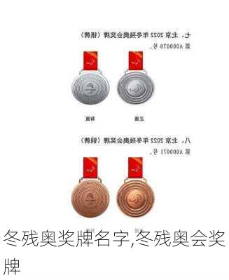 冬残奥奖牌名字,冬残奥会奖牌
