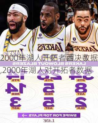 2000年湖人开拓者西决数据,2000年湖人对开拓者数据