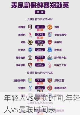 年轻人vs曼联时间,年轻人vs曼联时间表