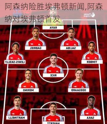 阿森纳险胜埃弗顿新闻,阿森纳对埃弗顿首发