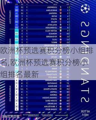 欧洲杯预选赛积分榜小组排名,欧洲杯预选赛积分榜小组排名最新