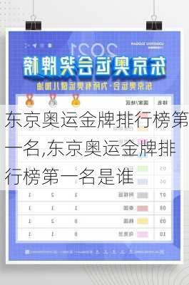 东京奥运金牌排行榜第一名,东京奥运金牌排行榜第一名是谁