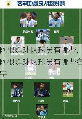 阿根廷球队球员有哪些,阿根廷球队球员有哪些名字