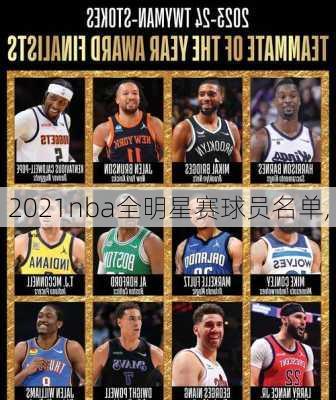 2021nba全明星赛球员名单,