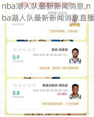 nba湖人队最新新闻消息,nba湖人队最新新闻消息直播
