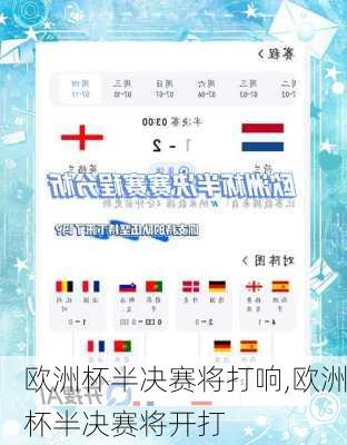 欧洲杯半决赛将打响,欧洲杯半决赛将开打