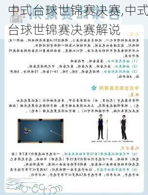 中式台球世锦赛决赛,中式台球世锦赛决赛解说