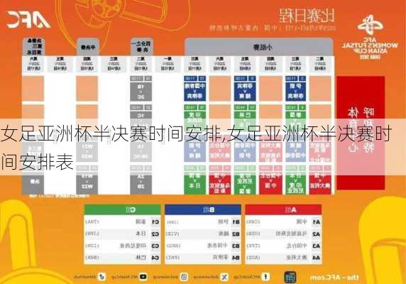 女足亚洲杯半决赛时间安排,女足亚洲杯半决赛时间安排表