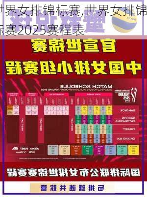世界女排锦标赛,世界女排锦标赛2025赛程表