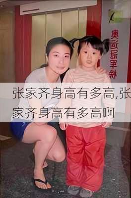 张家齐身高有多高,张家齐身高有多高啊