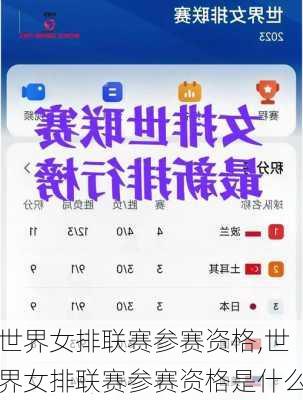 世界女排联赛参赛资格,世界女排联赛参赛资格是什么