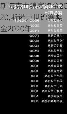 斯诺克世锦赛奖金2020,斯诺克世锦赛奖金2020年