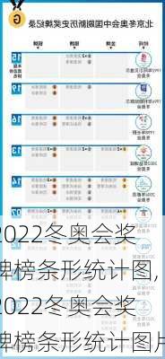 2022冬奥会奖牌榜条形统计图,2022冬奥会奖牌榜条形统计图片