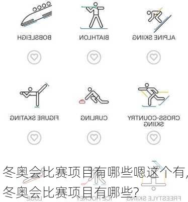 冬奥会比赛项目有哪些嗯这个有,冬奥会比赛项目有哪些?