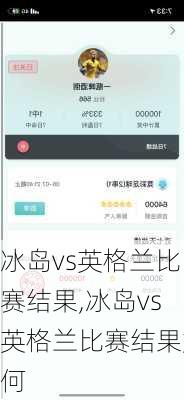 冰岛vs英格兰比赛结果,冰岛vs英格兰比赛结果如何