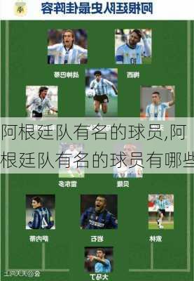 阿根廷队有名的球员,阿根廷队有名的球员有哪些
