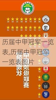 历届中甲冠军一览表,历届中甲冠军一览表图片