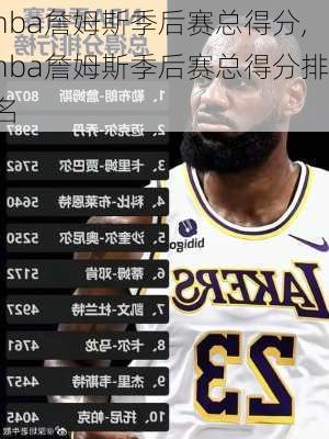 nba詹姆斯季后赛总得分,nba詹姆斯季后赛总得分排名