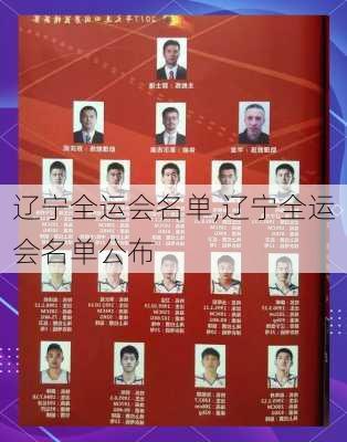 辽宁全运会名单,辽宁全运会名单公布
