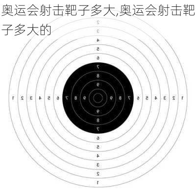 奥运会射击靶子多大,奥运会射击靶子多大的