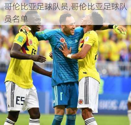 哥伦比亚足球队员,哥伦比亚足球队员名单