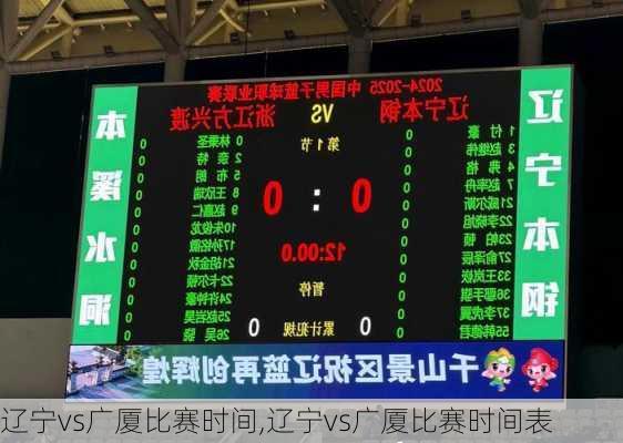 辽宁vs广厦比赛时间,辽宁vs广厦比赛时间表