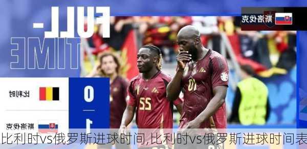 比利时vs俄罗斯进球时间,比利时vs俄罗斯进球时间表
