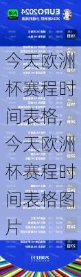 今天欧洲杯赛程时间表格,今天欧洲杯赛程时间表格图片