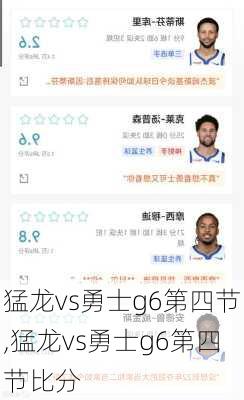 猛龙vs勇士g6第四节,猛龙vs勇士g6第四节比分