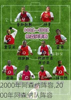 2000年阿森纳阵容,2000年阿森纳队阵容