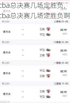 cba总决赛几场定胜负,cba总决赛几场定胜负啊