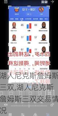 湖人尼克斯詹姆斯三双,湖人尼克斯詹姆斯三双交易情况