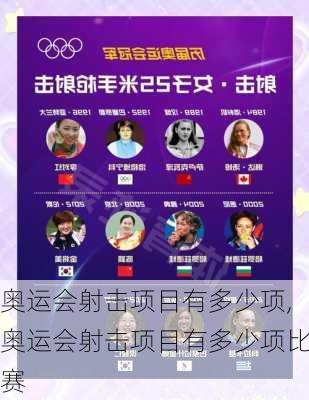 奥运会射击项目有多少项,奥运会射击项目有多少项比赛