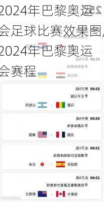 2024年巴黎奥运会足球比赛效果图,2024年巴黎奥运会赛程