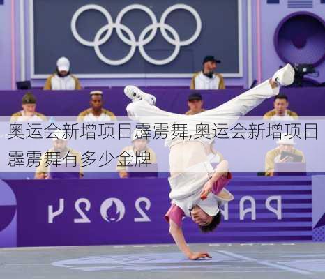 奥运会新增项目霹雳舞,奥运会新增项目霹雳舞有多少金牌