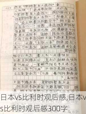 日本vs比利时观后感,日本vs比利时观后感300字
